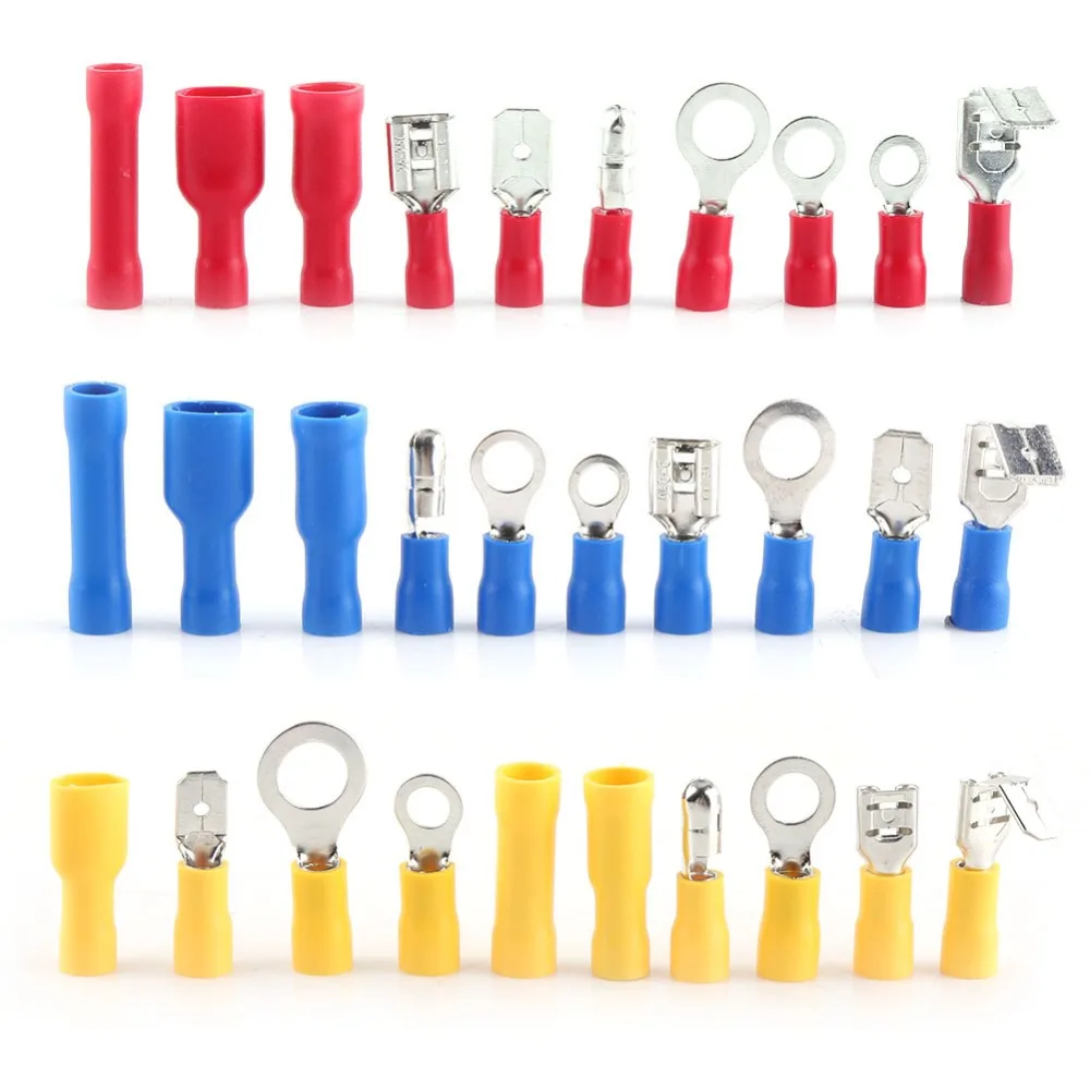 480 шт./кор. изолированный электропроводка обжимной соединитель M4 M5 M6 M8 кольца пуля