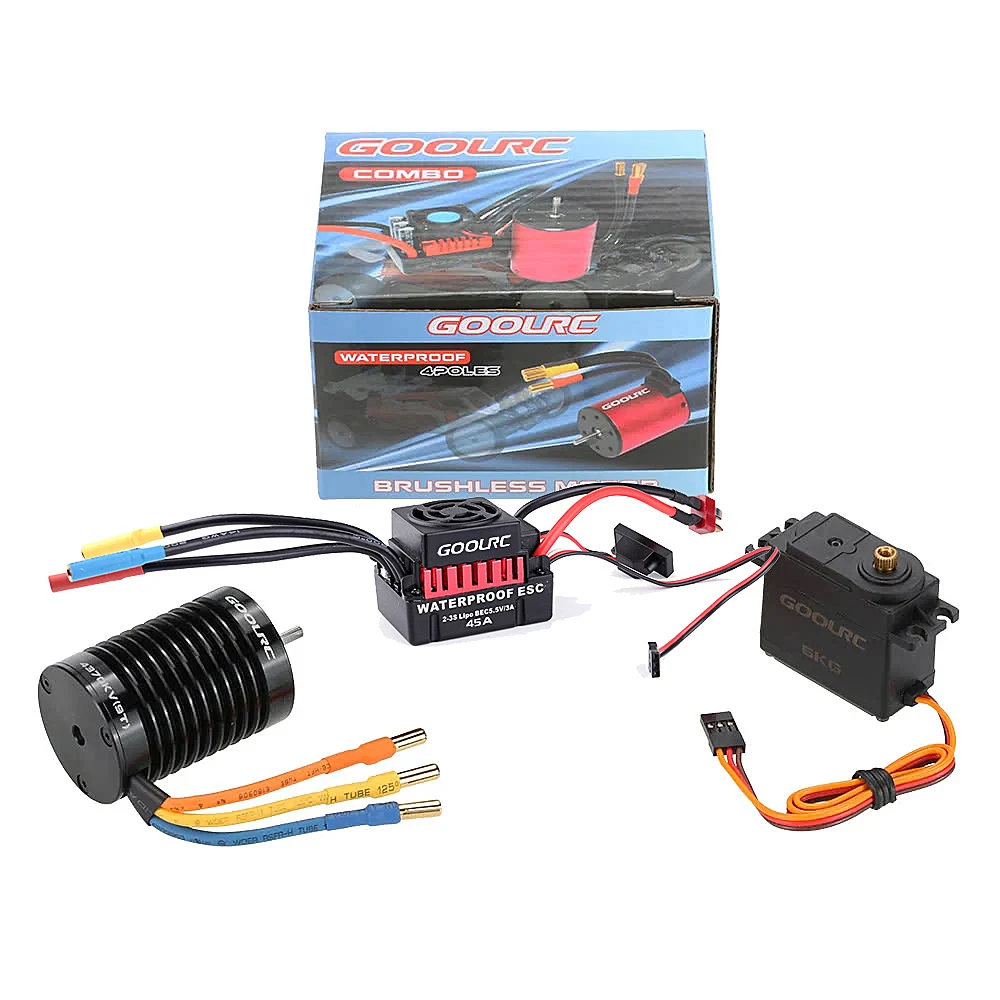 GoolRC F540 4370KV бесщеточный двигатель Φ ESC с 6 0 kg металлической шестерней сервопривод