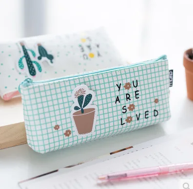 Кактус Фламинго школы канцелярский пенал хранения Организатор Пенал офис