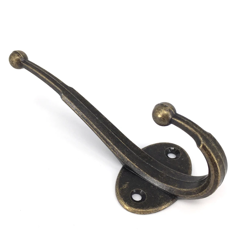 

5PCS 122*48MM Door Wall Hat Coat Hanging Vintage Style wall door Hanger solid robe Hook