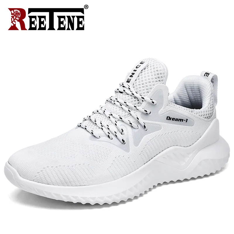 REETENE Summer Mesh Sneakers Men Casual Shoes Beathable Tenis Masculino Adulto | Обувь