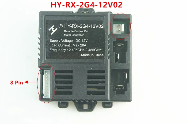 HY-RX-2G4-12V02 JR-RX-12V/6 V Детский Электрический автомобиль bluetooth пульт дистанционного управления и приемник, плавный пусковой контроллер JR-RX и HY-RX-2G4 - Цвет: HY-RX-2G4-12V02