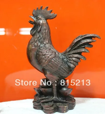 Bi00417 Китайский Народная Культура HandMade Чистая Бронзовая статуя 12 Зодиака