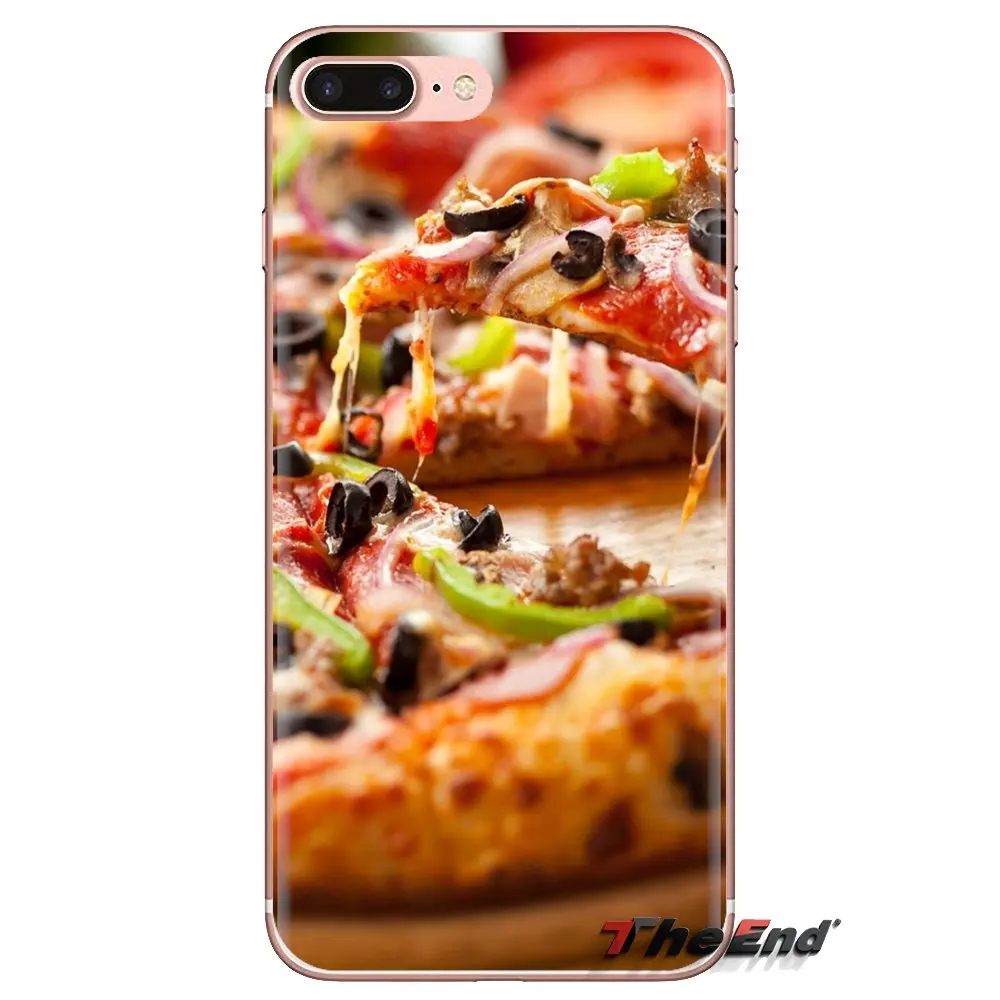 For Xiaomi Redmi 4A S2 Note 3 3S 4 4X 5 Plus 6 7 6A Pro Pocophone F1 food and pizza Transparent Soft Cases Covers |