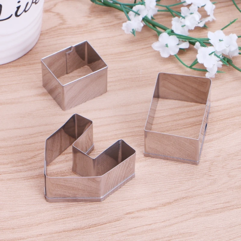 3 шт. Рождественский домик для пряников набор печенья форма из нержавеющей стали