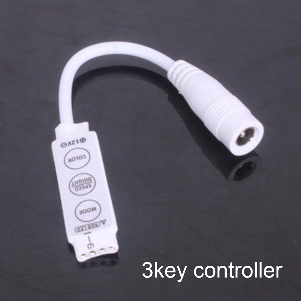 Постоянный ток 12-24V RGB ИК RF Беспроводной дистанционного Управление диммер +