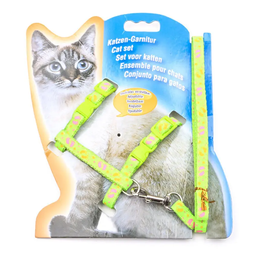 Ошейник для кошек и собак поводок регулируемый нейлоновый питомцев ошейник