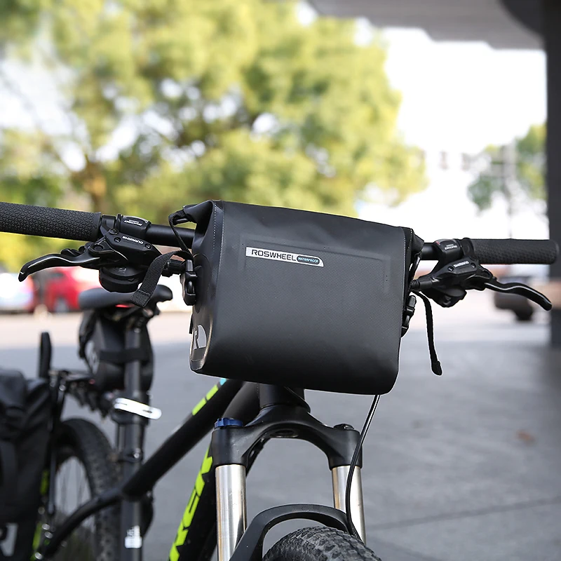 Сумка на руль велосипеда Roswheel полностью водонепроницаемая 3 л серия сухой