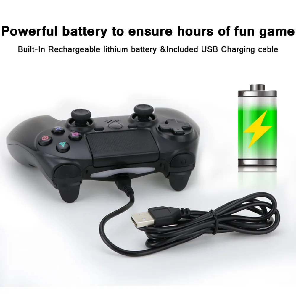 Для sony PS4 беспроводной пульт управления Bluetooth для Игровые приставки 4 Беспроводной Dual Shock Вибрационный джойстик геймпады для PS4