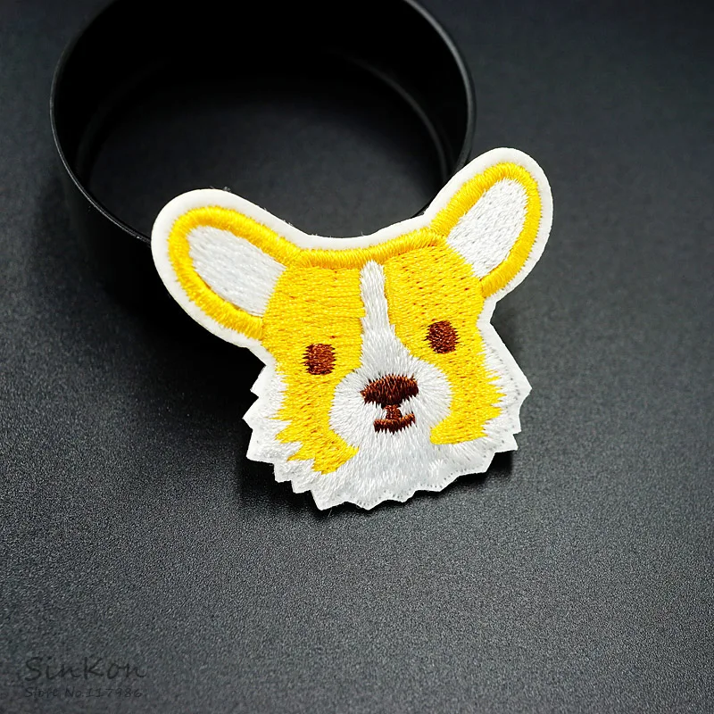 Вышитая аппликация Corgi Dog (Размер: 4 0x4 6 см)|badge patch|sewing patchpatches embroidered |