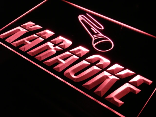 I099 открытый караоке бокс кафе бар светодиодный неоновый светильник