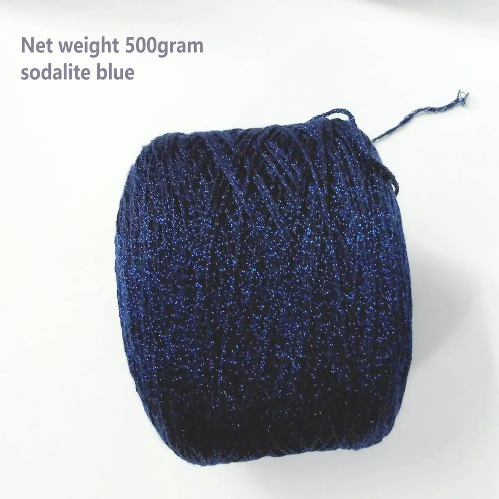 500gram metallic yarn hollow yarn DIY knitting crochet bag toy yarn fancy yarn