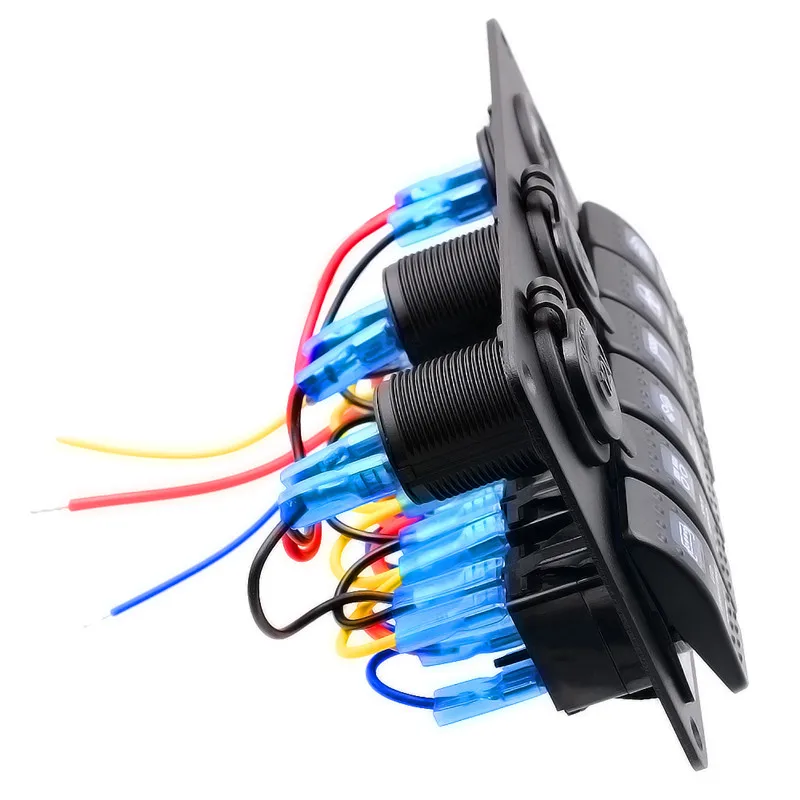 6 кнопочный автомобильный лодочный морской светодиодный клавишный выключатель