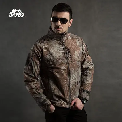 2018New Военная Тактическая мягкая оболочка флисовая куртка мужская армейская Polartec уличная спортивная термальная охотничья Спортивная охотничья куртка
