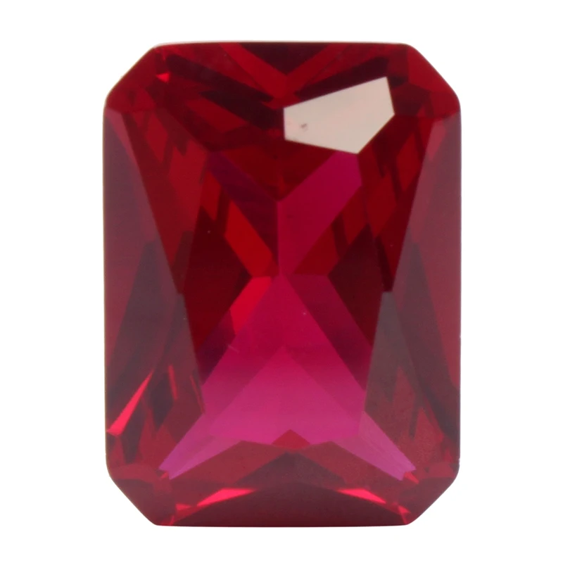Модный 18.52CT кроваво-красный рубин 13x18 мм изумрудная огранка AAAA+ неоправленный полудрагоценный камень, изготавливаемый по методу "сделай сам" ювелирных изделий Свадебный декор декоративные ремесла