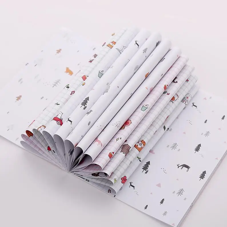 Cute 24 Sheet Lbsisi жизнь 16/24 листа/уп наклейки для ногтей с много частот в горошек ленты цветок подарочная упаковка Бумага упаковка для книг Бумага пыли анти-старый Свадебная Упаковка - Цвет: Cute 24 Sheet