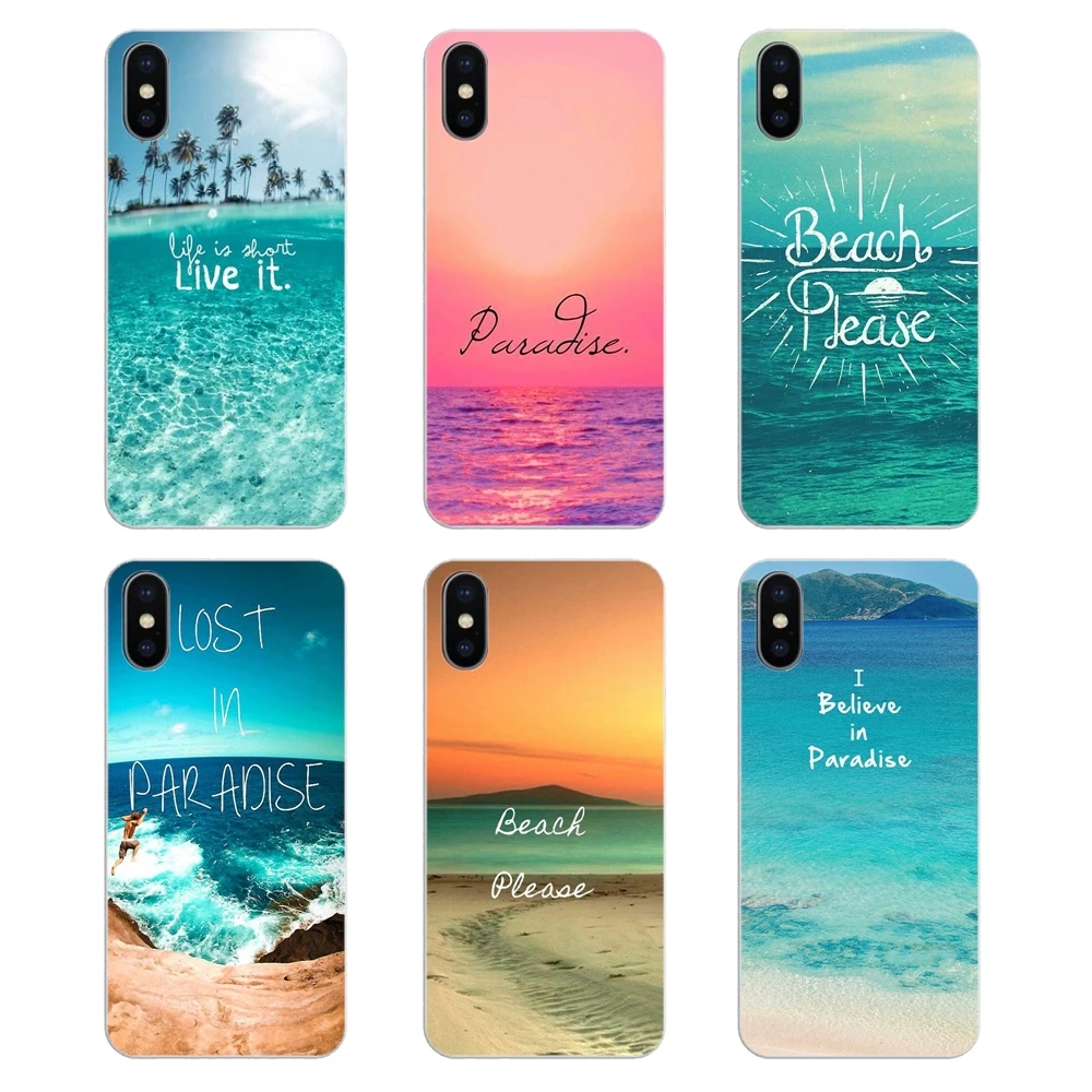 Силиконовый чехол для телефона Paradise Beach летняя цитата Huawei P20 Lite Nova 2i 3i 3 GR3 Y6 Pro Y7 Y8 Y9