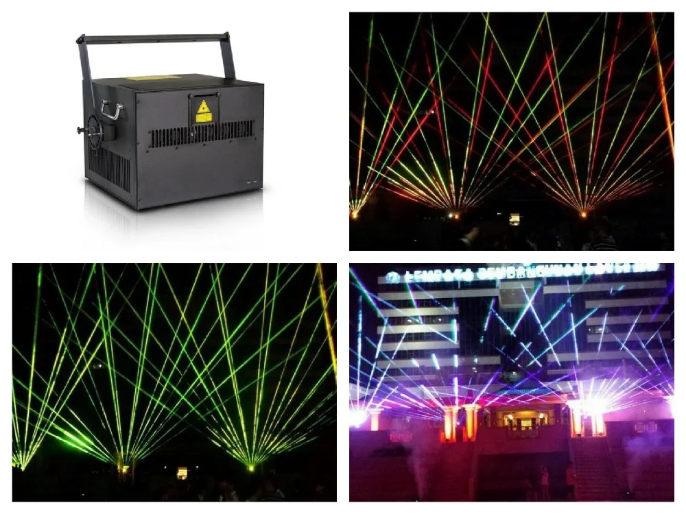 F светильник case + Большой мощный многоцветный RGB лазерный проектор 15 Вт