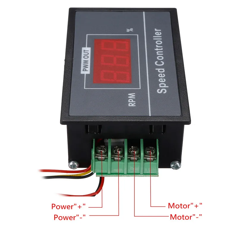 DANIU Mini 30A DC Мотор Скорость ШИМ контроллер Регулируемый контроллер двигателя с цифровым дисплеем DC6V-60V 0A-30A