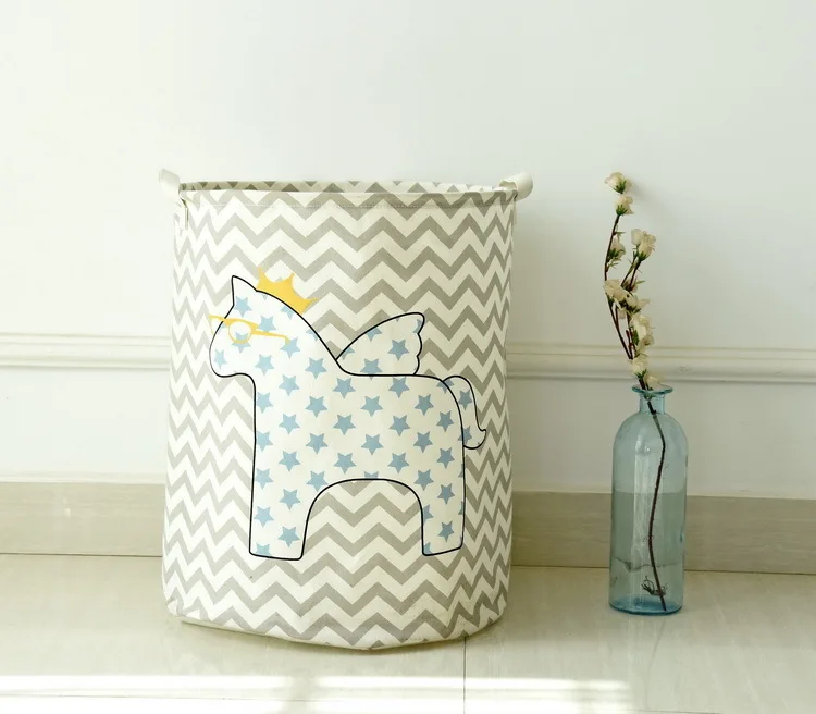 Ведро для хранения игрушек круглая Водонепроницаемая корзина грязной одежды