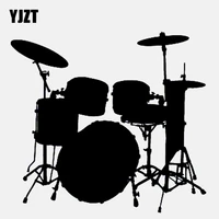 yjzt 14 1cm13cm drums music instrument rock band jazz vinyl decoration car sticker c22 0704