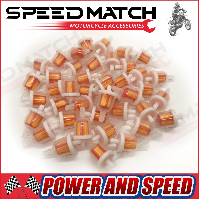 100 шт. Универсальные пластиковые встроенные топливные газовые фильтры газовый