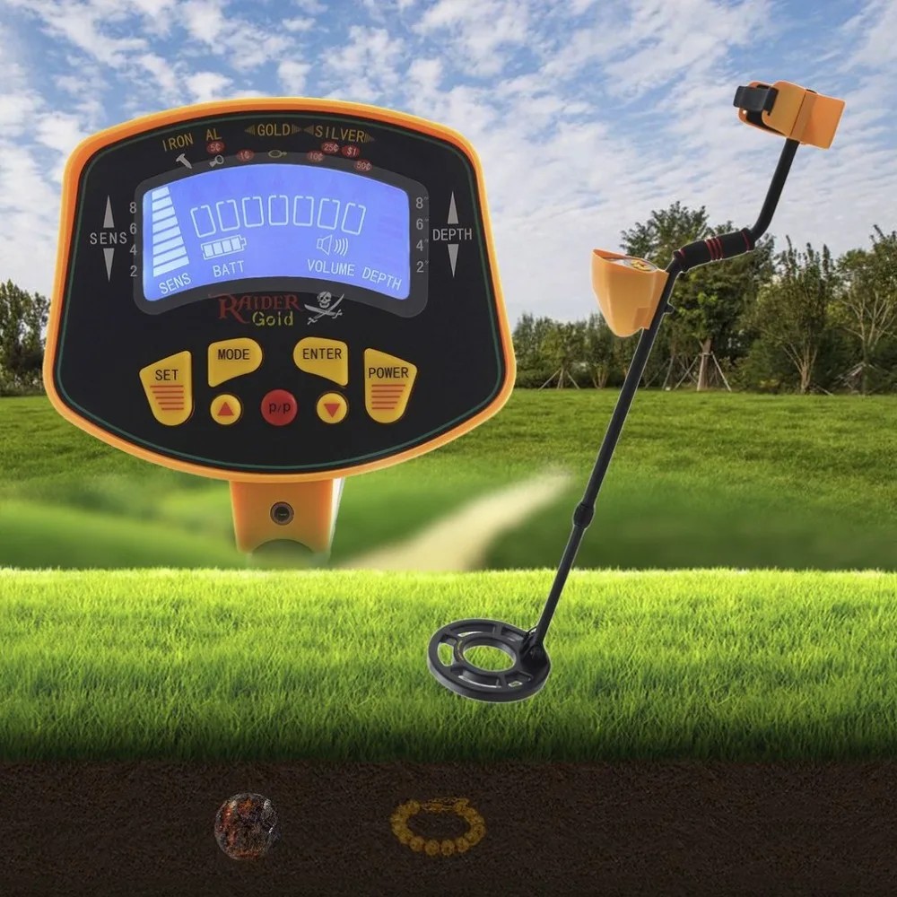 Профессиональный ручной ЖК дисплей металлоискатель Gold Digger Light Hunter глубокий