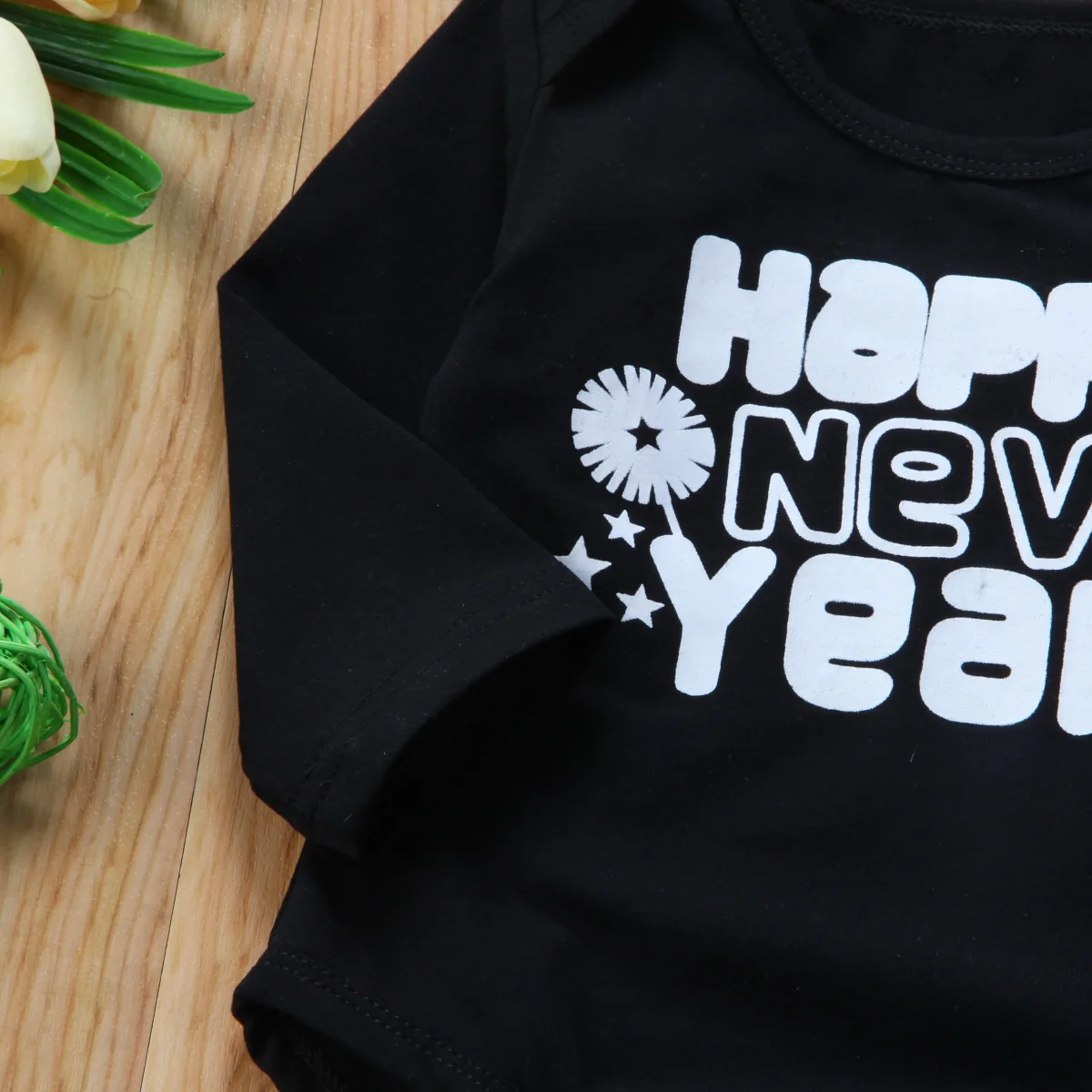 New Year Romper Tops+Leg Warmer Jumpsuit 2Pcs Newborn Baby Boy Outfits Sets | Детская одежда и обувь