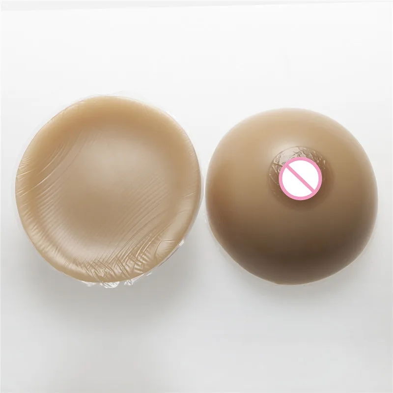 1200 г/пара коричневые силиконовые формы груди 36DD/38D/40C чашка Трансвестит грудь