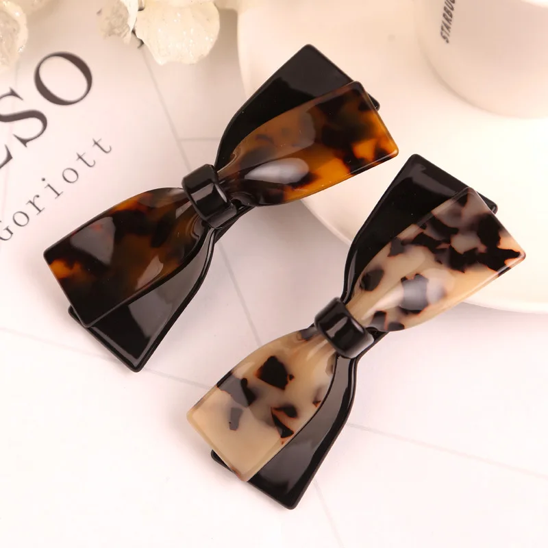 Ацетатные леопардовые заколки для волос черепаховая оболочка головной убор