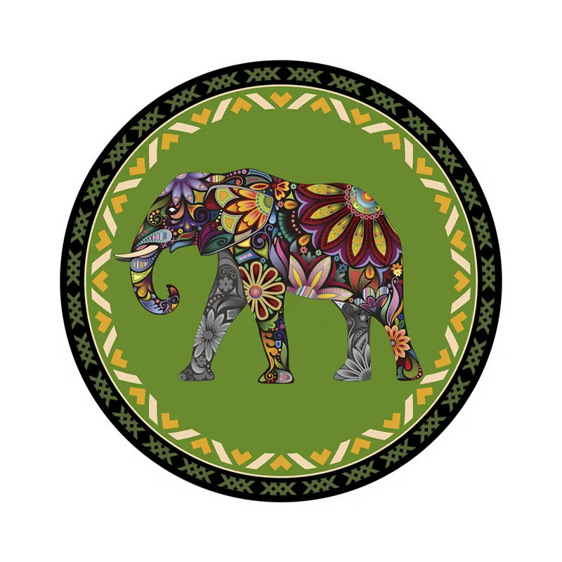 Юго Восточная Азия тайский слон круглые вертлюжные сиденья для стульев цветные