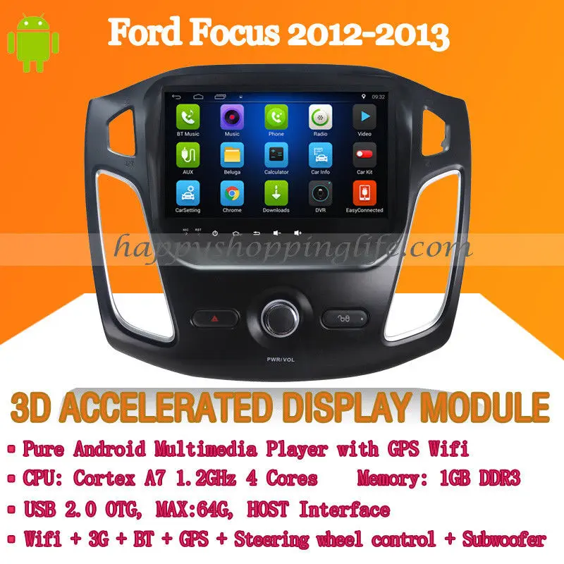 9 &quotAndroid 7 1 Автомобильный мультимедийный плеер для Ford Focus 2012 2013 DVD Авто Радио