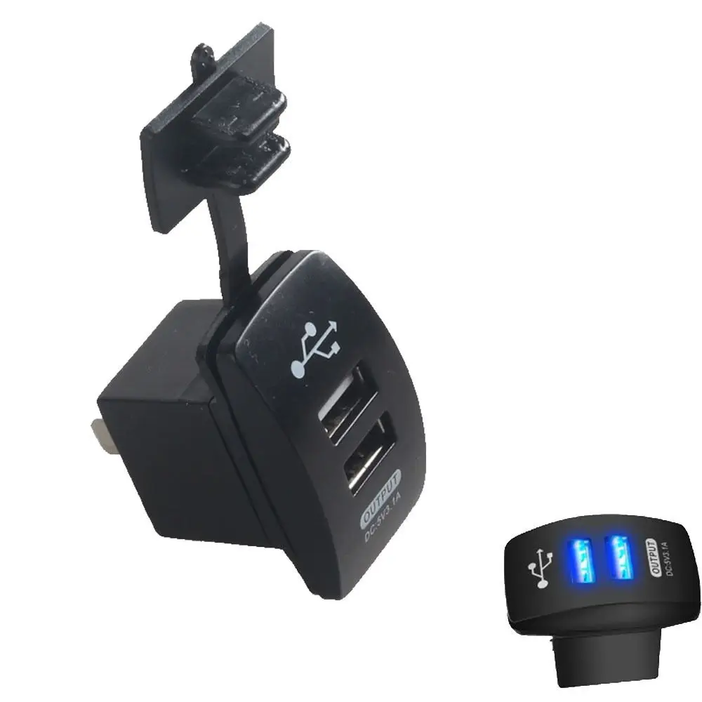 Автомобильное зарядное устройство EE с двумя usb разъемами адаптер питания для