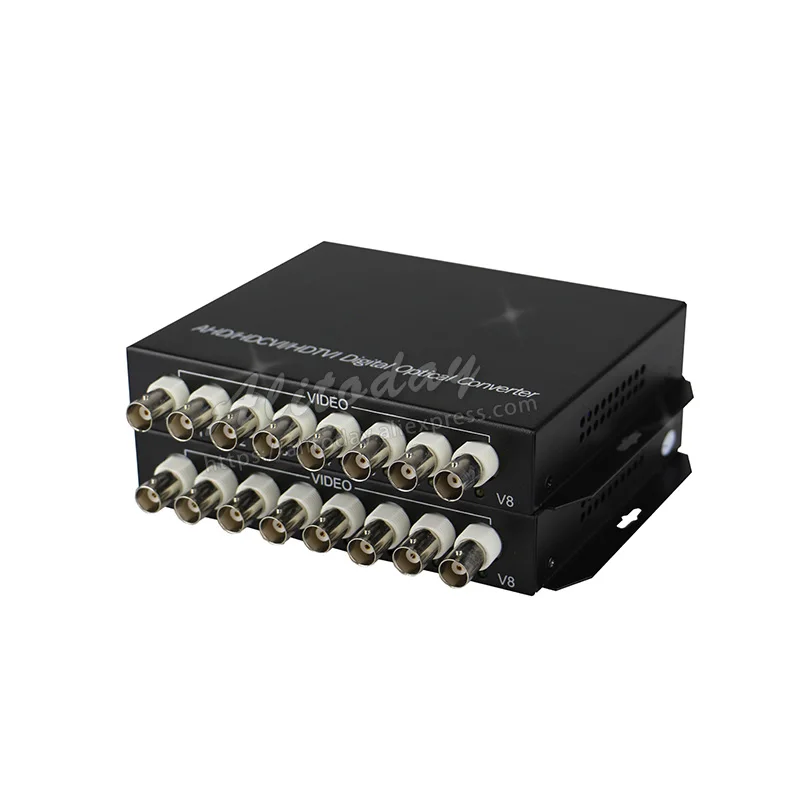 Волоконно-оптический преобразователь Видео 8-канальный коаксиальный HD 720P 960P