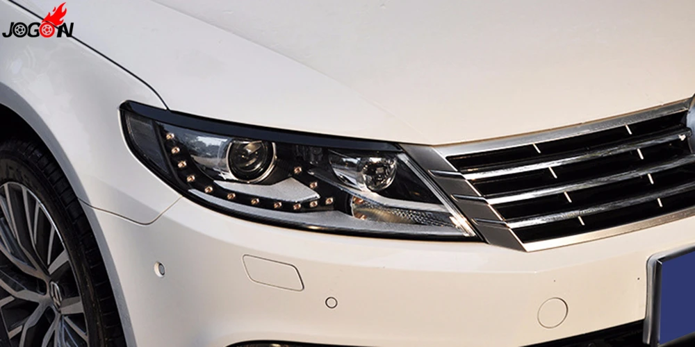Фортепиано черный для Volkswagen VW CC 2013- автомобильный головной светильник, головной светильник, светильник для век, наклейки для бровей, накладка, аксессуары