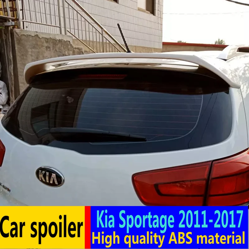 Для Kia Sportage спойлер 2011- высокое качество абс материал автомобильное заднее крыло праймер цвет задний спойлер для Kia Sportage R