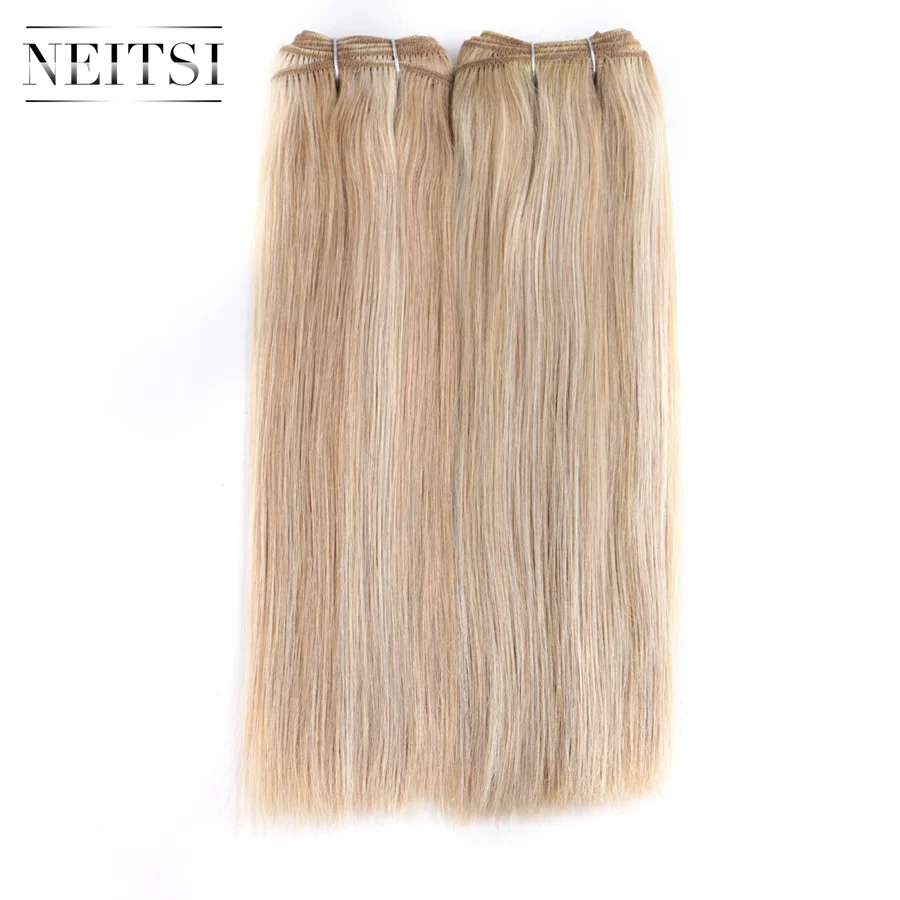 Neitsi прямые человеческие волосы Remy для наращивания 1"-26" 100 г/шт. 1# 1B#2#3#4#6#60# P27/613# P18/613# Двойные вьющиеся волосы
