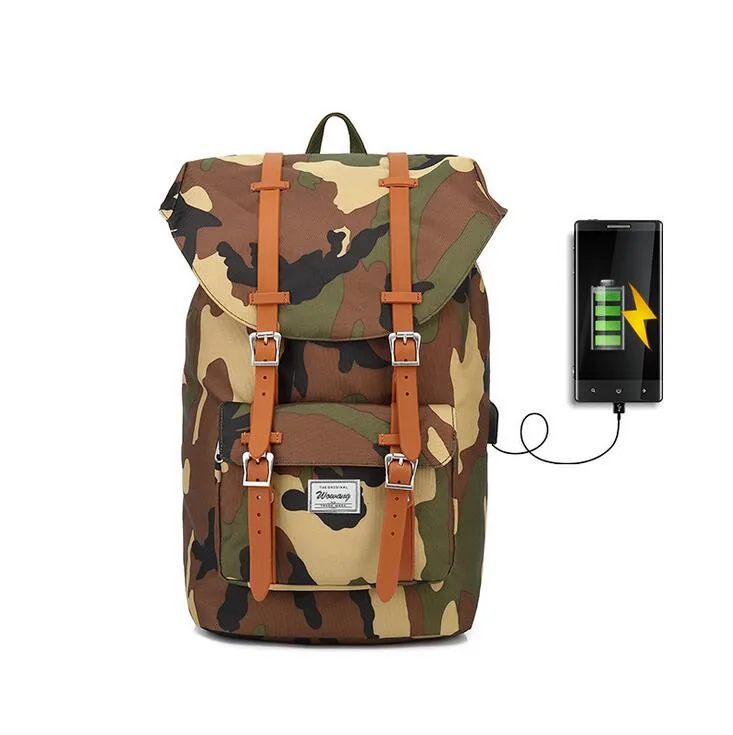 Мода 2017 г. функциональный рюкзак USB зарядка Бизнес перемещения Anti Theft Колледж