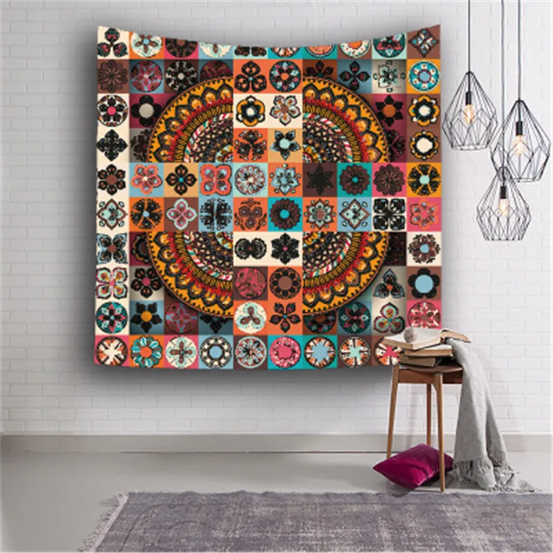

SBB Modern Mandala Tapestry Colored Printed Rectangle Wall hang Tapestry Decoration Bohemian Tapestry Wall Fabric Tapestries