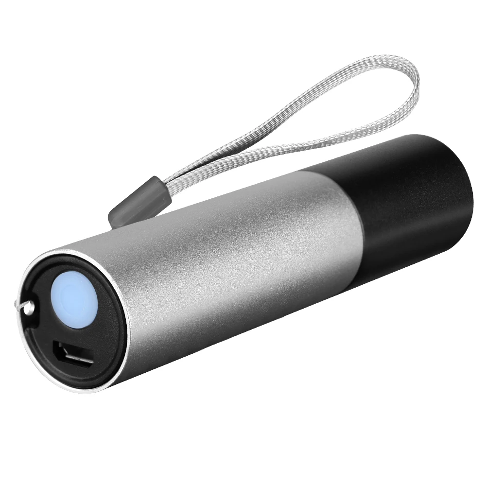 Мини фонарик с зумом 3 режима XPE светодиодные тактические фонарики USB