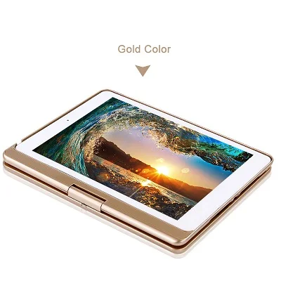 Gold Landas Bluetooth клавиатура для iPad Pro 9,7 чехол 360 Вращение с подсветкой Беспроводная клавиатура для iPad Pro 9,7 Air 1 чехол - Цвет: Gold
