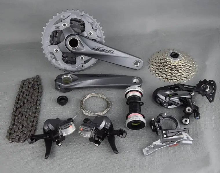 SHIMANO ALIVIO M4000 9S 27S скоростной комплект для горного велосипеда 4 части с рычагом переключения передач и передним и задним переключателем и кабелем