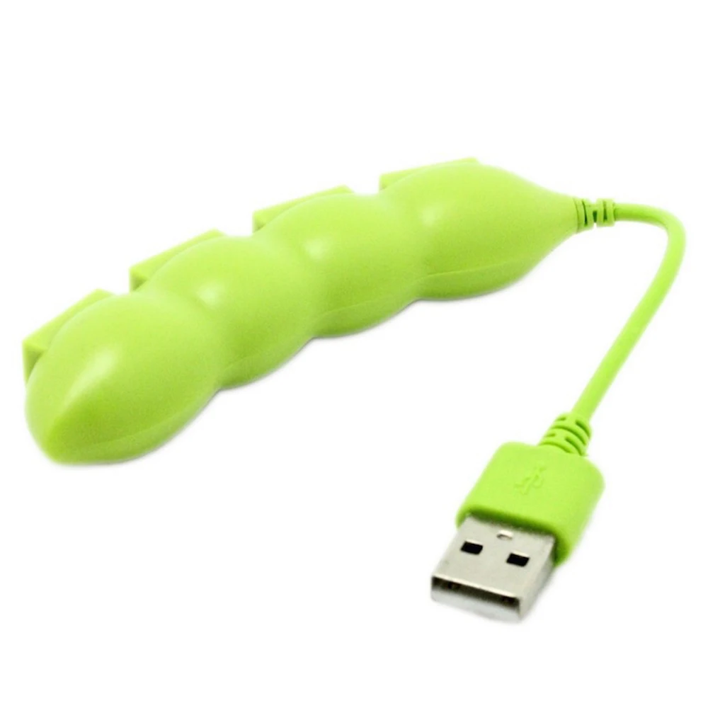 Милый горох овощей внешний 4 порта USB 2 0 концентратор зарядное устройство кабель