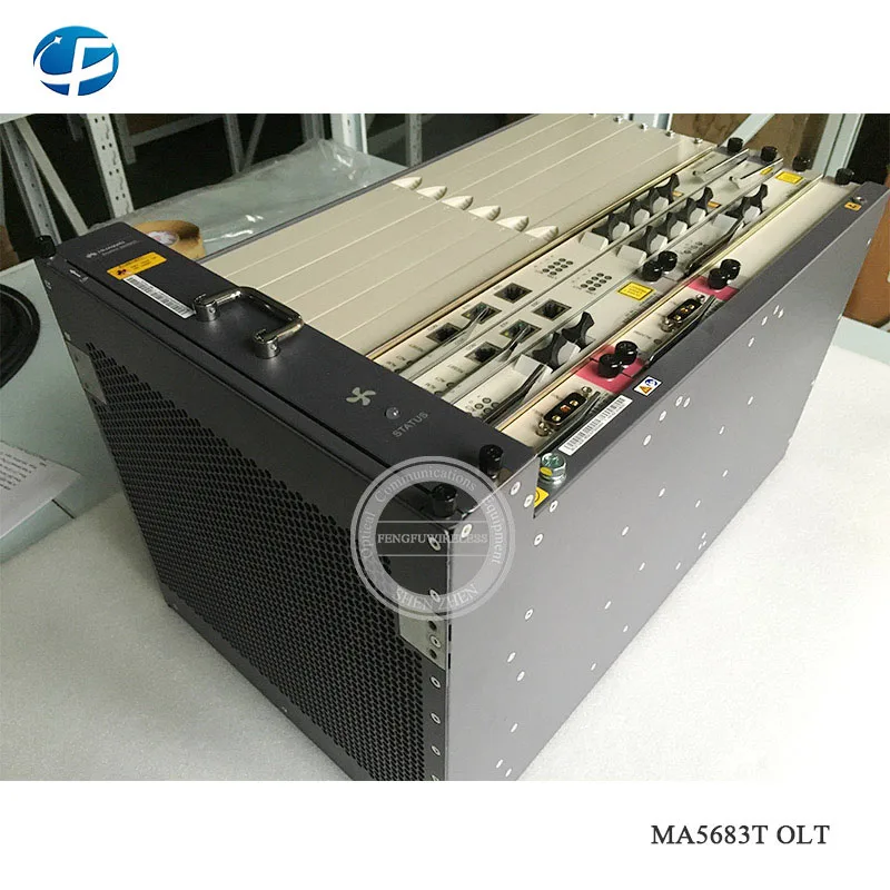 Hua wei 6U GPON OLT MA5683T с 2 * SCUN + 2pcs PRTE 1*10G X2CS 1PCS 8 портов GPBD C плата 8pcs SFP moudle HUA WEI
