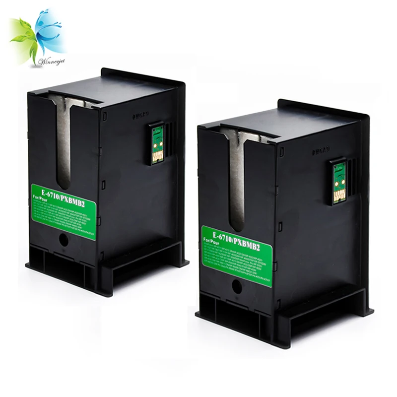 Winnerjet 2 шт. T6711 картридж для отходов чернил с чипом Epson зеркальная фотография