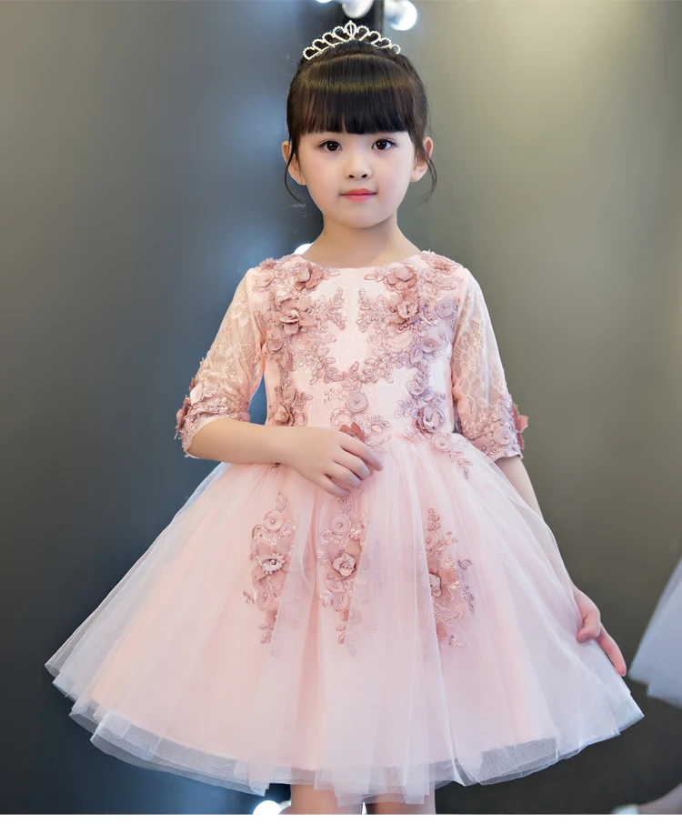 Glizt свадебное платье для девочек с коротким рукавом и цветочным принтом вечернее