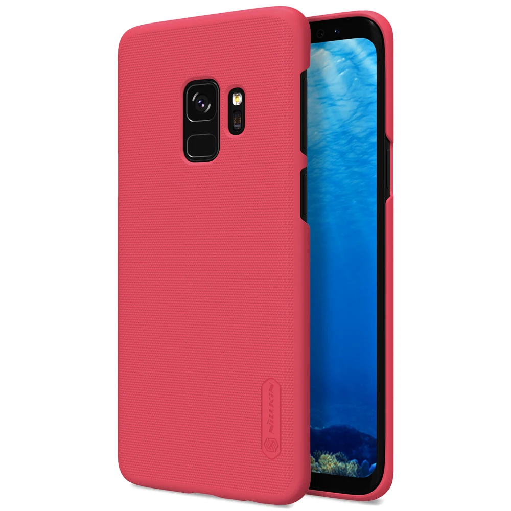 СПС samsung Galaxy S9 чехол Galaxy S9 матовый чехол задняя защитная крышка с матовой поверхностью Nillkin чехол для samsung Galaxy S9 - Цвет: Красный
