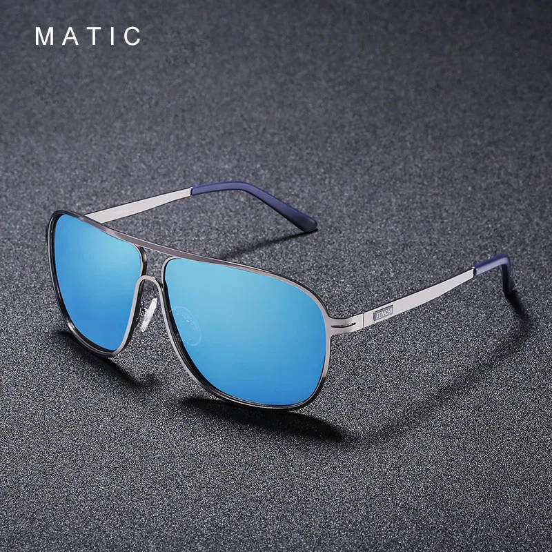 C2 MATIC, поляризационные линзы, винтажные, авиационные, солнцезащитные очки для мужчин, для вождения, квадратная, золотая, металлическая оправа, солнцезащитные очки, мужские, uv400 очки - Цвет линз: C2
