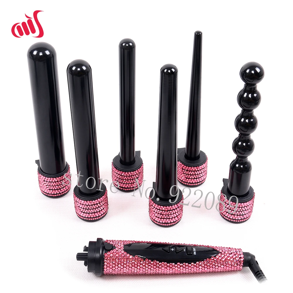Щипцы для завивки волос с кристаллами 6 в 1|wand hair|hair curling wandhair wand |