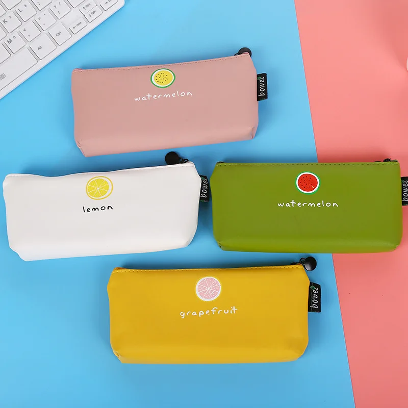 Мультфильм милый фруктовый Кот Карандаш косметическая сумка для хранения/милый